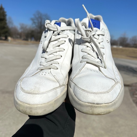 On Cloud The Roger Centre Court Leather Sneakers Men's Size 11 White Shoes - Picture 12 of 14